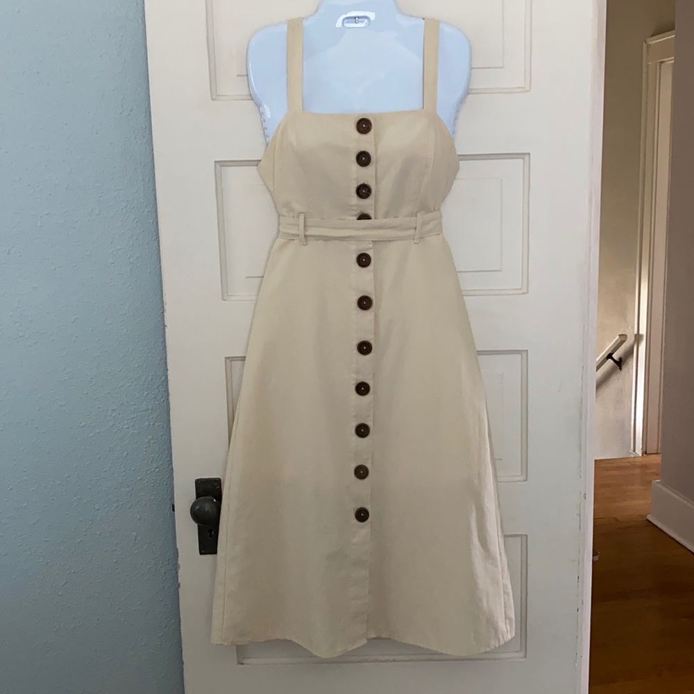 Altar’d atate Flax Colored Dress Size M